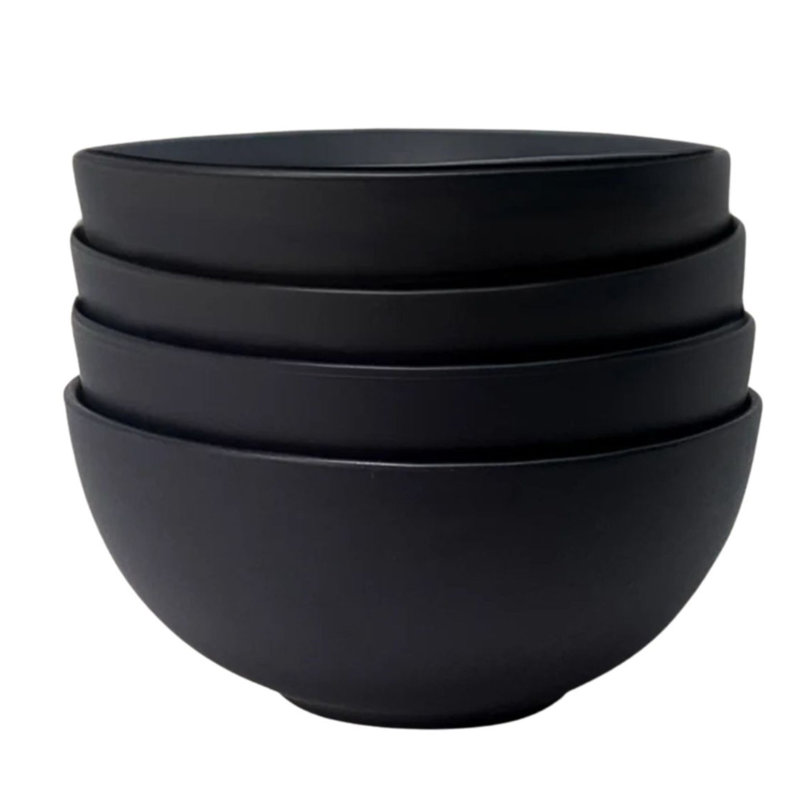 Ensemble de 4 bols The Contour, Bleu ardoise