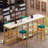 3 - Piece Counter Height Bar Table Set With 2 Upholstered Stools-1195491851-1195491859