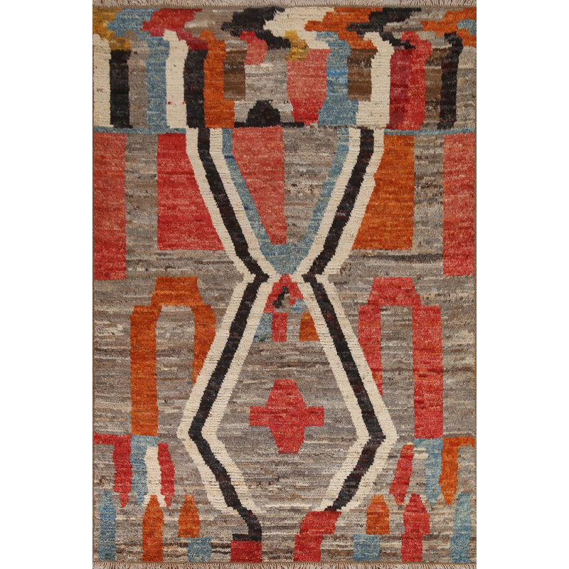 Tapis oriental marocain fait à la main 6 x 8