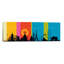 World Icons 1 Piece Wrapped Canvas Panoramic Wall Art-1410217677