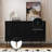 Modern Freestanding Storage Accent Cabinet with 3-Doors Sideboard Buffet for Living Room, Dining Room, Bedroom, and Entryway-1928500850