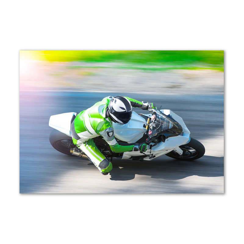 Motorcycle race 1 Piece Wall Art on Canvas