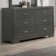 Dothen 57.5'' W 6 - Drawer Dresser with Mirror