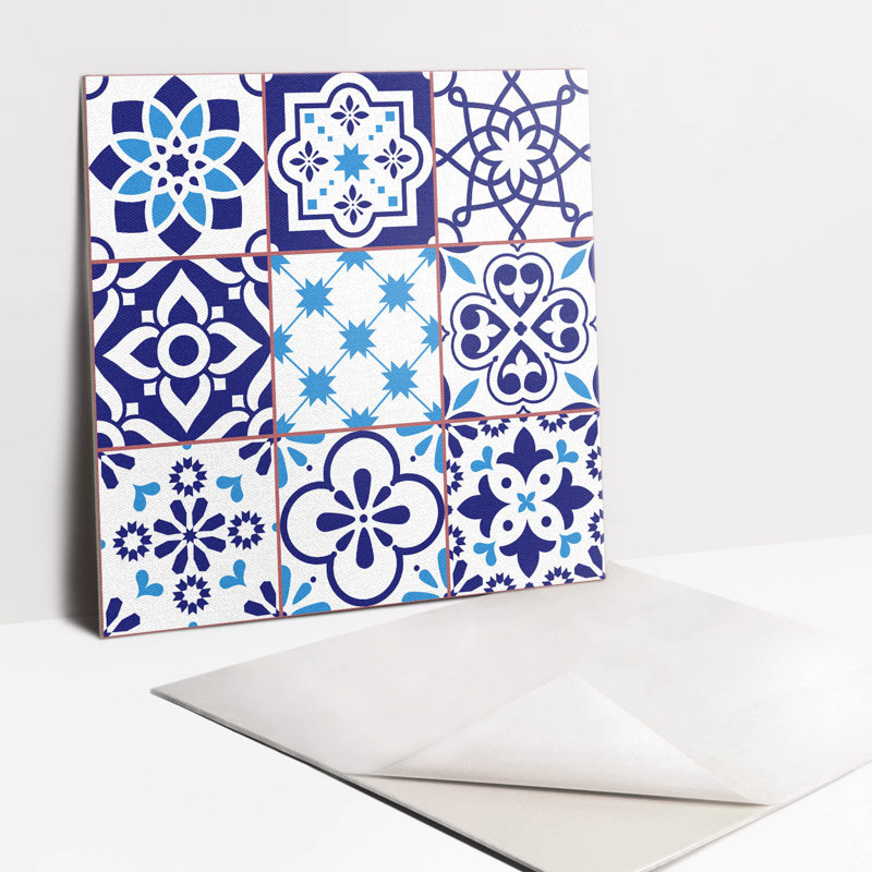 Bellbrook 30cm x 30cm PVC Mosaic Tile in Blue