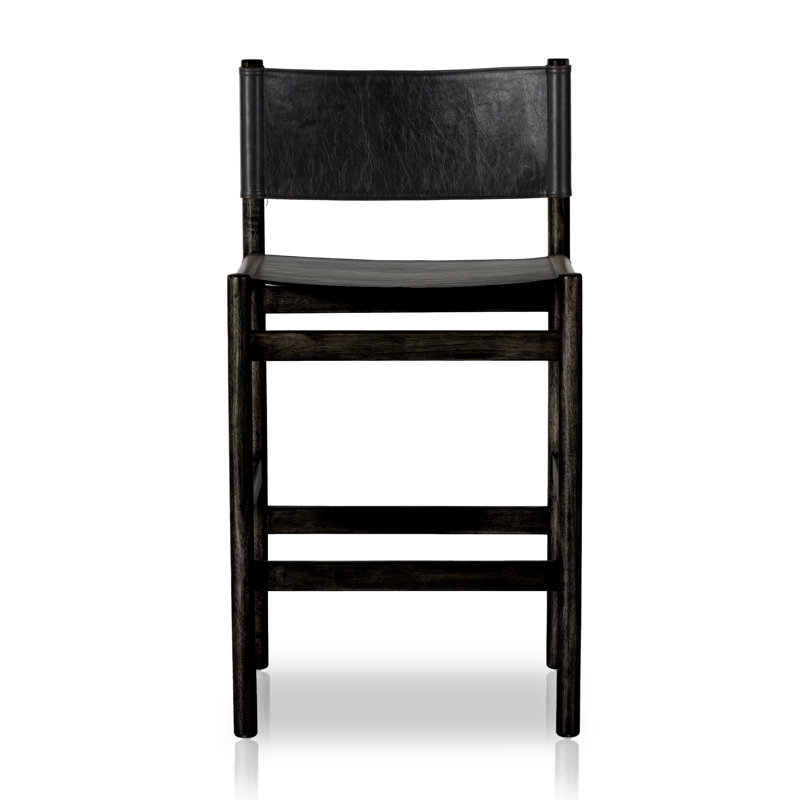 Kena Stool-Sonoma Black-Counter, Bar Stool (30.5" Seat Height), Black, Black