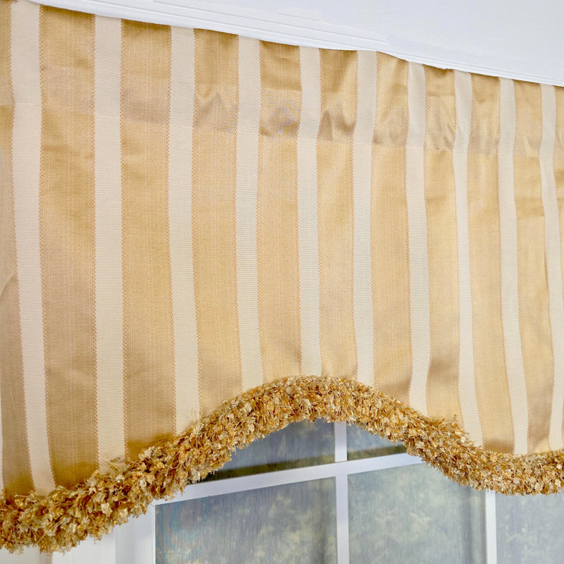 RLF Home Nugett Trimmed Cornice Valance
