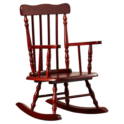 Warsaw Kids 11'' Wood Rocking Chair and Ottoman