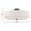 Flaire Linen Blend Semi Flush Mount-775145389-775145386
