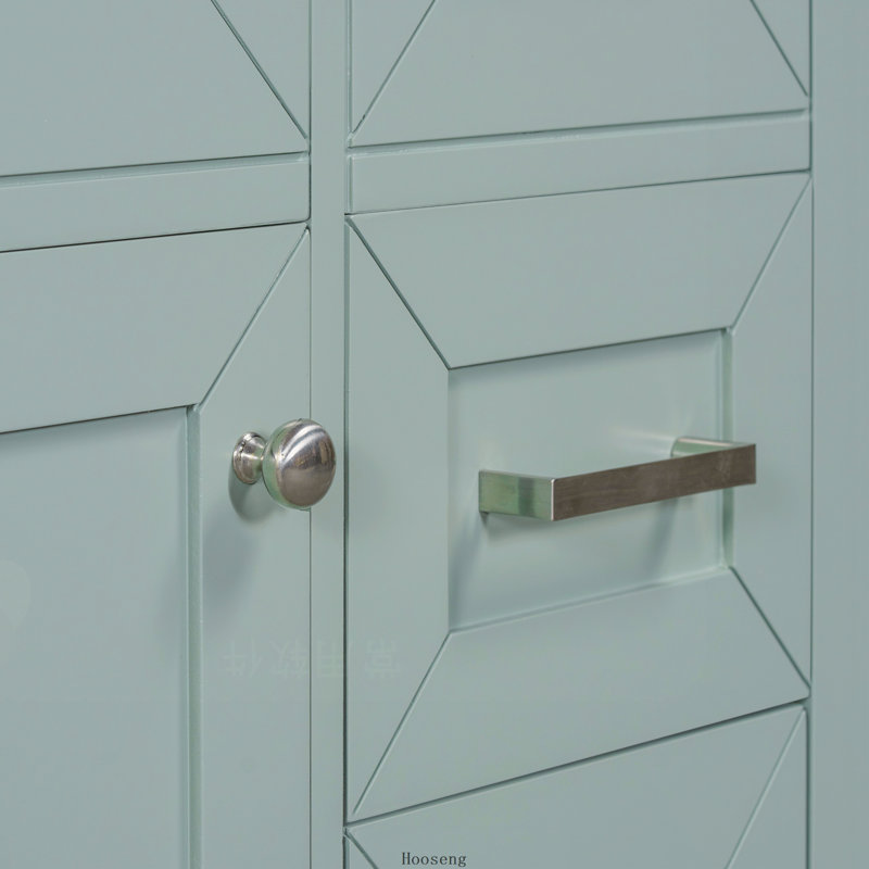 Ensemble de meuble-lavabo autoportant 30 po avec évier, cadre solide et armoire en panneau de fibres à densité moyenne avec plusieurs tiroirs, vert