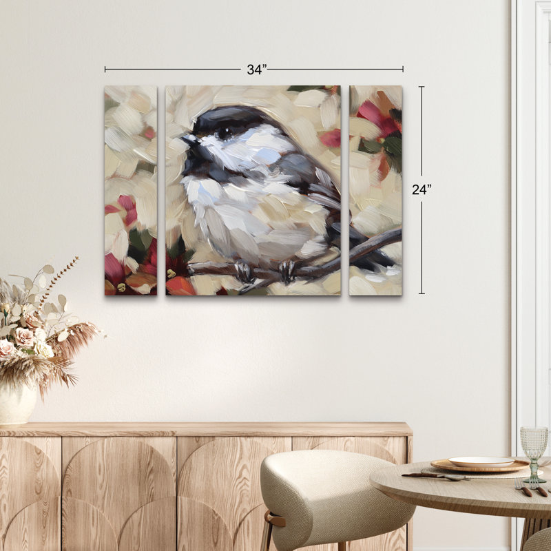 Ensemble de 3 panneaux d'art mural - "Sunny skies" par Andrea Lavery, pour un décor de salon, de chambre à coucher ou de bureau 
