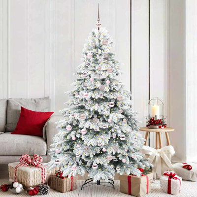 Artificial Christmas Tree with 300 LEDs Green PE and PVC