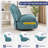 Wide Modern Style Accent Swivel And Rocker Recliner Chair-648765893-670688166