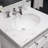 Derby 30" Carrara White Marble Countertop Bath Vanity with Mirror-29273777