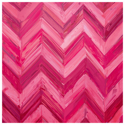 Coussins en zigzag rose