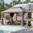 Jolydale  Outdoor Soft Top Gazebo with Double Roof, Canopy Gazebo with Mosquito Netting and Curtains, Suitable for Patios, Lawn and Backyard-111695617-112662807