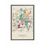 Frankfurt, Germany Map by Ayse Deniz Akerman - Floater Frame Print on Canvas-92166370-92166369