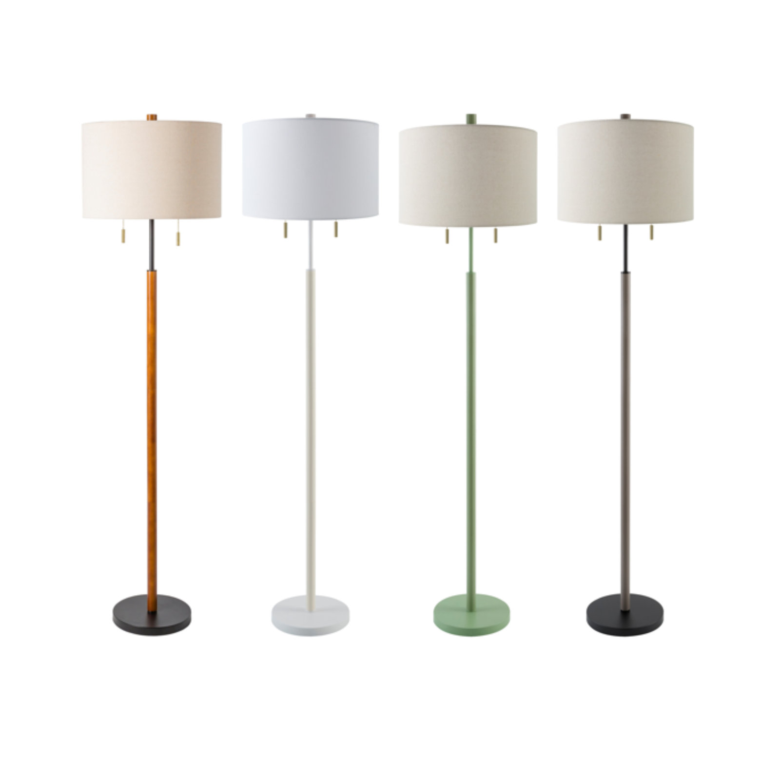 Kenley 62'' Floor Lamp, Beige