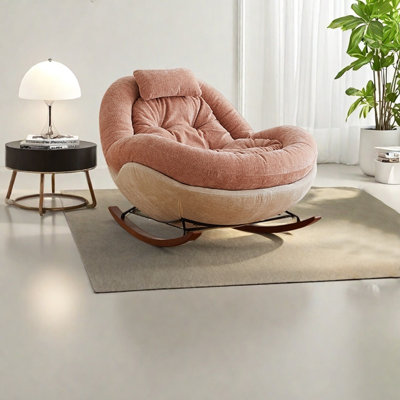 Chaise berçante ergonomique et minimaliste