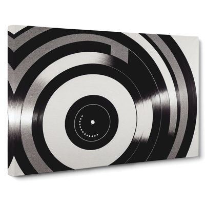 Classic Vinyl Record Art - Wrapped Canvas