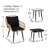 5-Piece Patio Conversation Set with Cushions, Outdoor Seating Group for Garden Backyard Poolside-1942267386