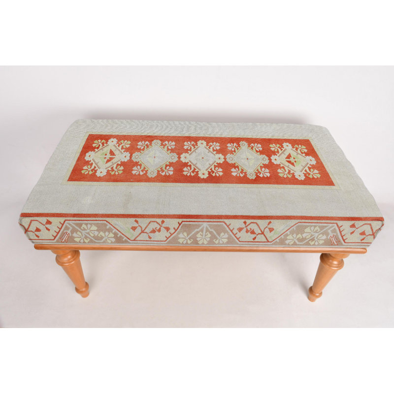 Banc de porte d'entrée, banc de repose-pieds, banc rembourré, banc de tapis turc, banc Kilim, banc de décoration intérieure, banc fait à la main, banc assis