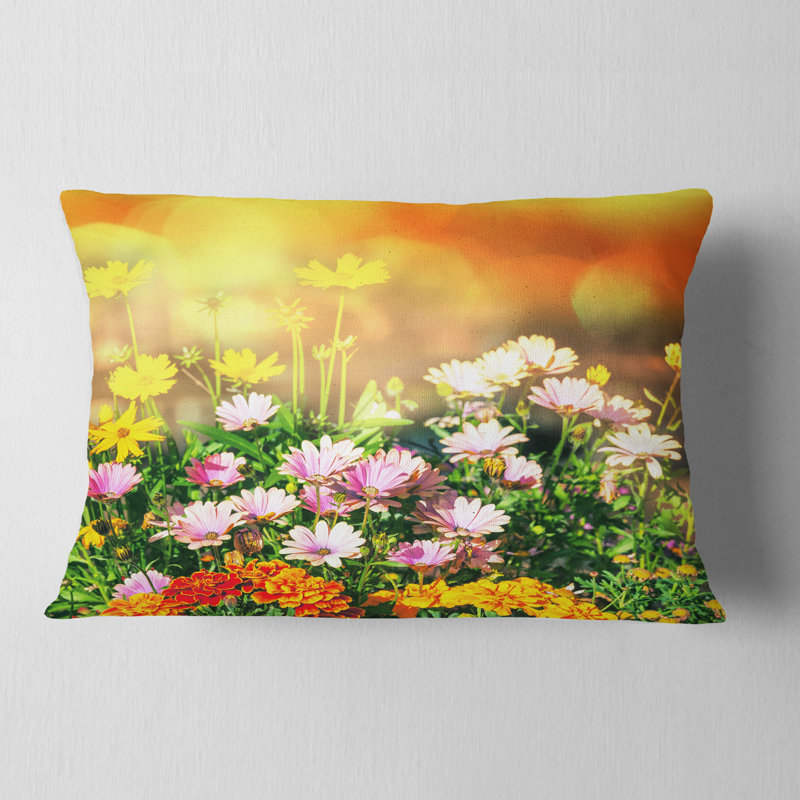 Coussin lombaire floral little belle