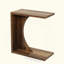 Table de bout, table de chevet en forme de C, table de canapé, table d'appoint de canapé