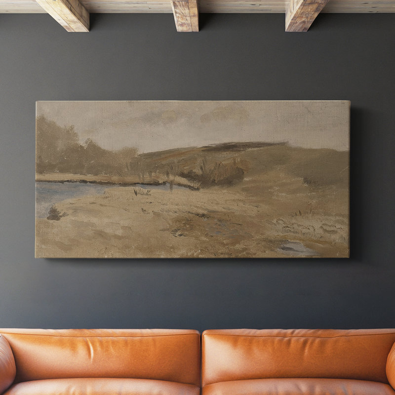 Série paysage - DCCLXIX - Toile tendue avec châssis - Prêt à accrocher, H 16 po x l 32 po