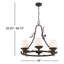 Lustre empire 6 lumières Ezeqiel