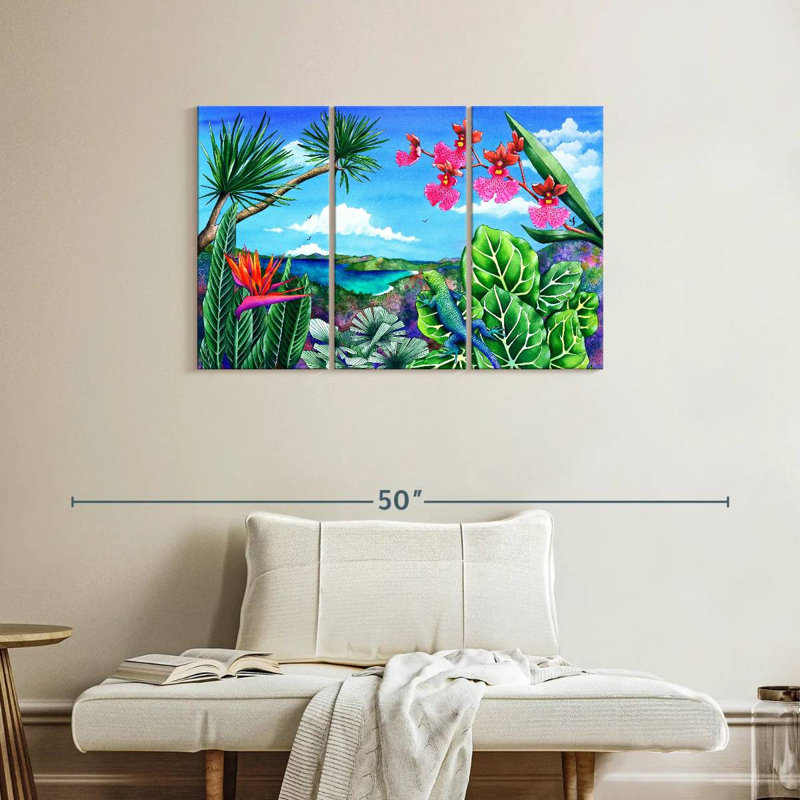 Brampt Lizard Latitudes, 24" H x 38" W