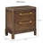 Asma 2-Drawer Rubberwood Nightstand