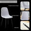 Ensemble bistro 5 pièces - Table de sablier et chaises revêtues de lin avec pieds en métal-104423295