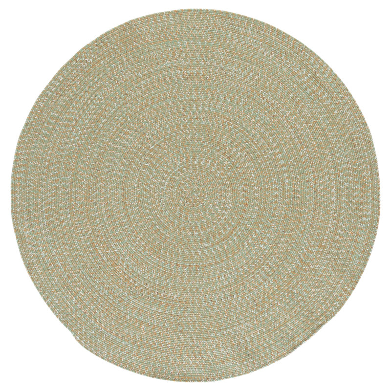 Braided 260 Hand Woven Performance Machine Washable No Pattern Rug, Round 5'