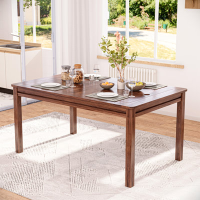 Table de salle à manger 53 pouces pour 6 joueurs avec plateau amovible et support de rangement
