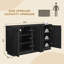 Designer 55'' Curved Three-dimensional Texture Sideboard-2060146008