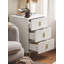 Saturmino 40cm W Manufactured Wood Bedside Table-1326225134