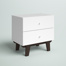 Table de chevet 2 tiroirs Hasler