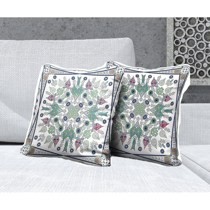 Coussin 18 po x 18 po, Blanc cassé