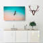 Soaring Seagulls In Abstract - Wrapped Canvas-55339038