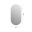 Miroir de salle de bain 48 po x 24 po à fixation murale avec écran tactile et brouillard avec trois options d'éclairage: blanc 6000K, naturel 4000K, chaud 3000K, contrôle de la luminosité, verre brisé, argent 5Mm