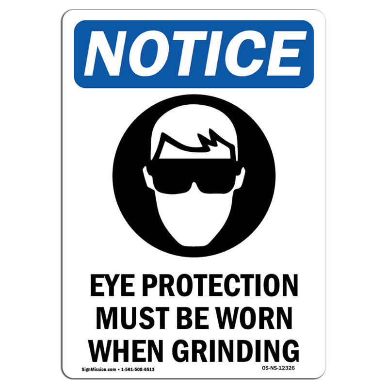 Eye Protection Must Sign
