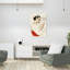 Dove Embrace Modern Bird Wall Art Print 1 Piece Wrapped Canvas Wall Art-1569423649