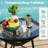 3-Piece Acapulco Wicker Patio Bistro Set With 2 Black Chairs & Glass Table-188661963