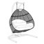 Balancelle suspendue en osier avec support et coussin-207765035