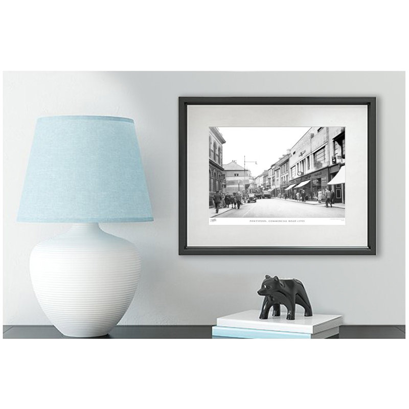Pontypool, Commercial Road C1955 - Single Picture Frame Print, 60cm H x 80cm W x 2.3cm D