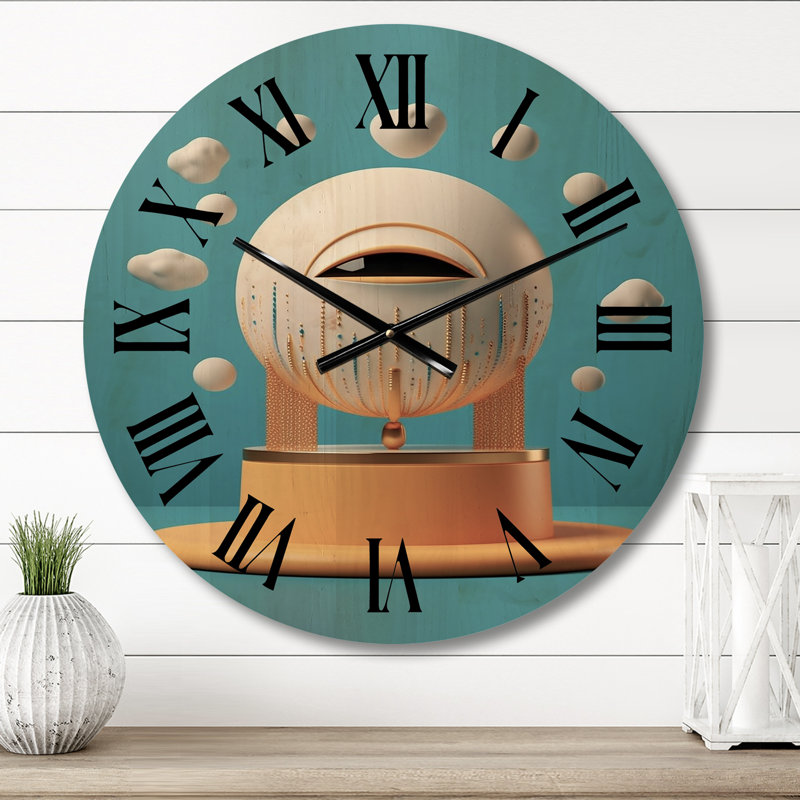Horloge murale surdimensionnée en bois, Petit