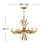 Vida 29.25" Six-Light Single Tier Candle Chandelier w/ Crystal Accents