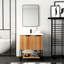 Meuble-lavabo autoportant 30 po avec lavabo en résine - Contreplaqué teinté Design moderne pour la salle de bain