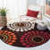 Faye Polka Dots Handmade Tufted Dark Brown Area Rug