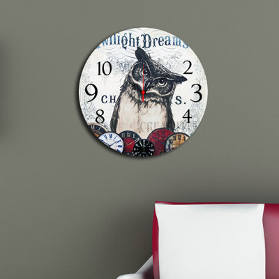 Elegant Decorative Wall Clock, 15.7 in Diameter | 100% MDF with 0.2 in Thickness | Stylish Home Decor for Living Room, Office & Bedroom | Modern Design, Perfect for Timely Elegance & Functionality